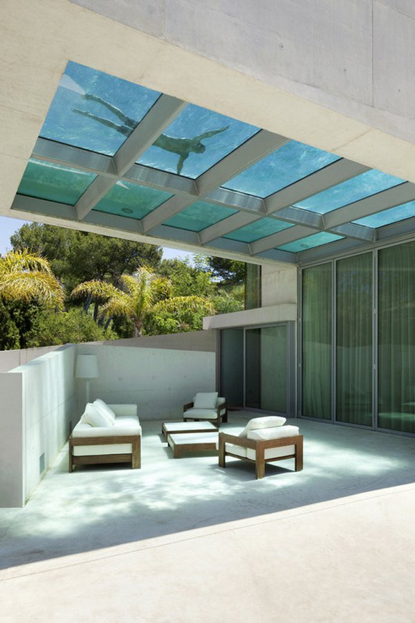 Дизайн роскошного дома мечты с бассейном на крыше