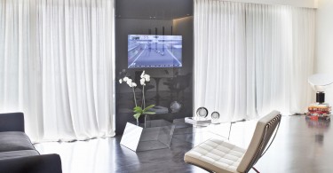 Дизайн интерьера гостиной дома в Монако