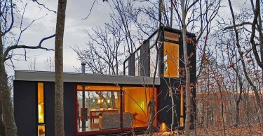 Проект лесного дома Stacked Cabin