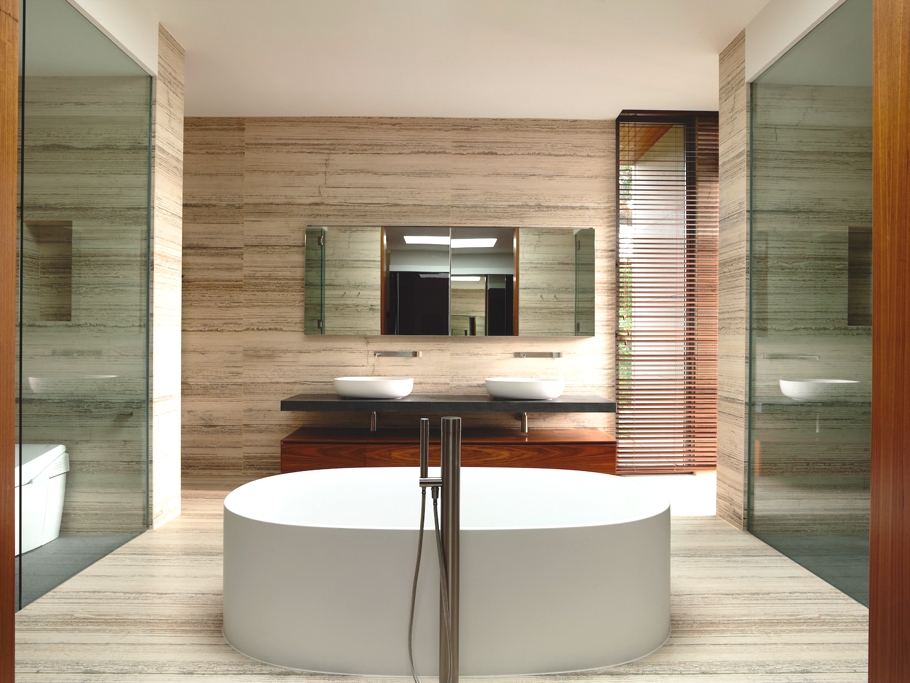 Дизайн интерьера ванной комнаты в 65BTP House