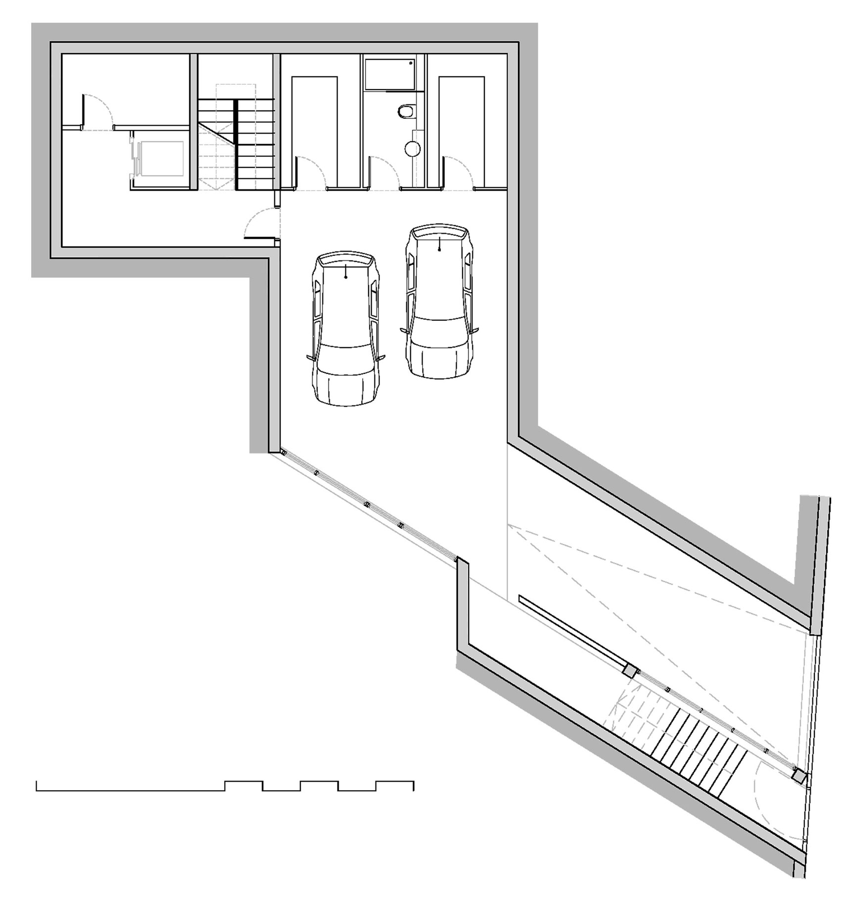 План схема частной резиденции A House