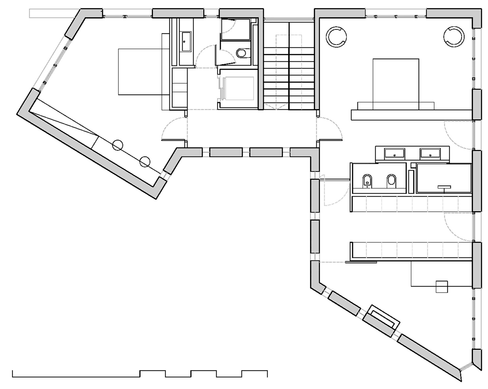 План схема частной резиденции A House