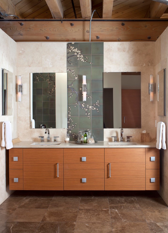 Стильный дизайн интерьера ванной комнаты