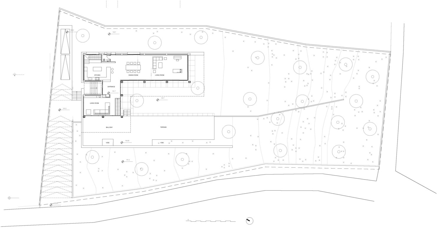 План схема особняка Zgharta Residence