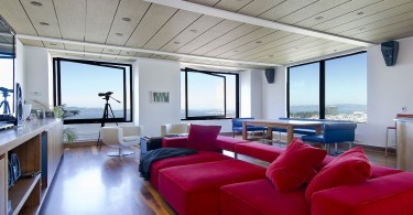 Дизайн интерьера гостиной резиденции в Сан-Франциско