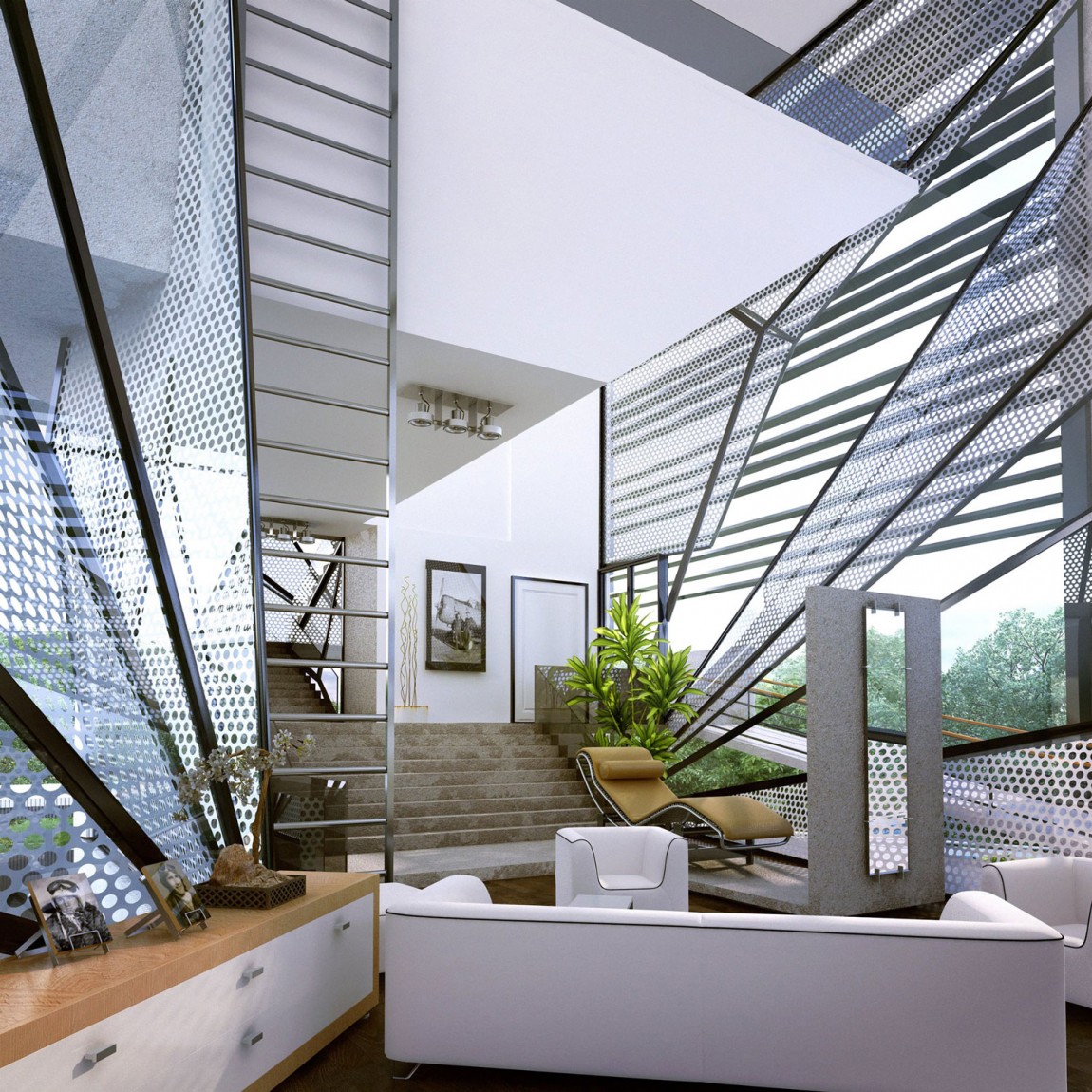 Дизайн интерьера гостиной особняка Aviator’s Villa