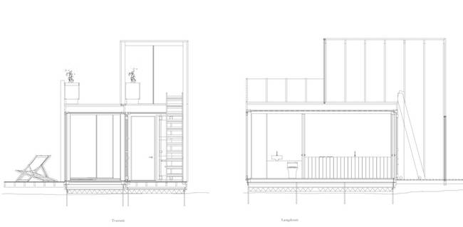 Дизайн дома из контейнеров - план