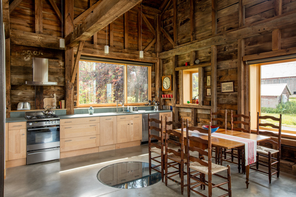 Дизайн гостевого дома в штате Вермонт, США: кухня