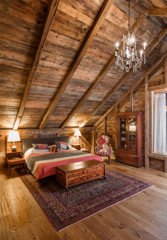 Дизайн гостевого дома в штате Вермонт, США: мебель из натуральной древесины