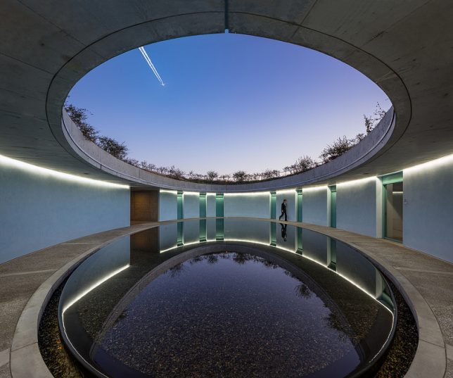 Дизайн искусственных водоёмов: овальный зал Музея