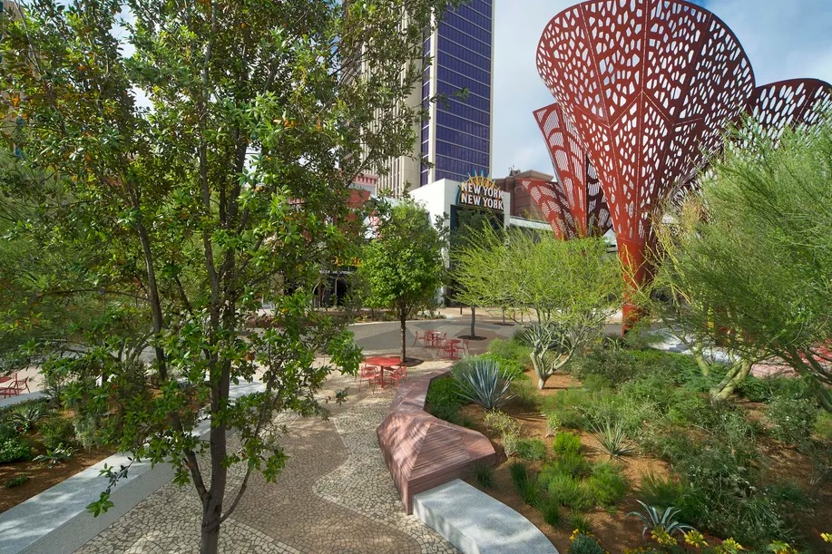 Дизайн современного парка в городе Лас-Вегас Стрип