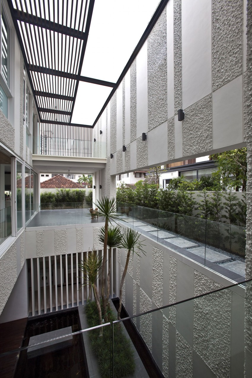 Дизайн второго этажа виллы 9 Jalan Siap от ONG&ONG в Сингапуре