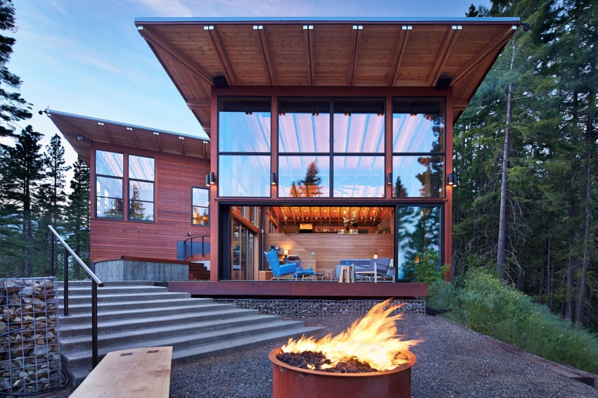 Дом в горах у озера от Johnston Architects