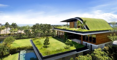 Пример использования технологии озеленения крыши