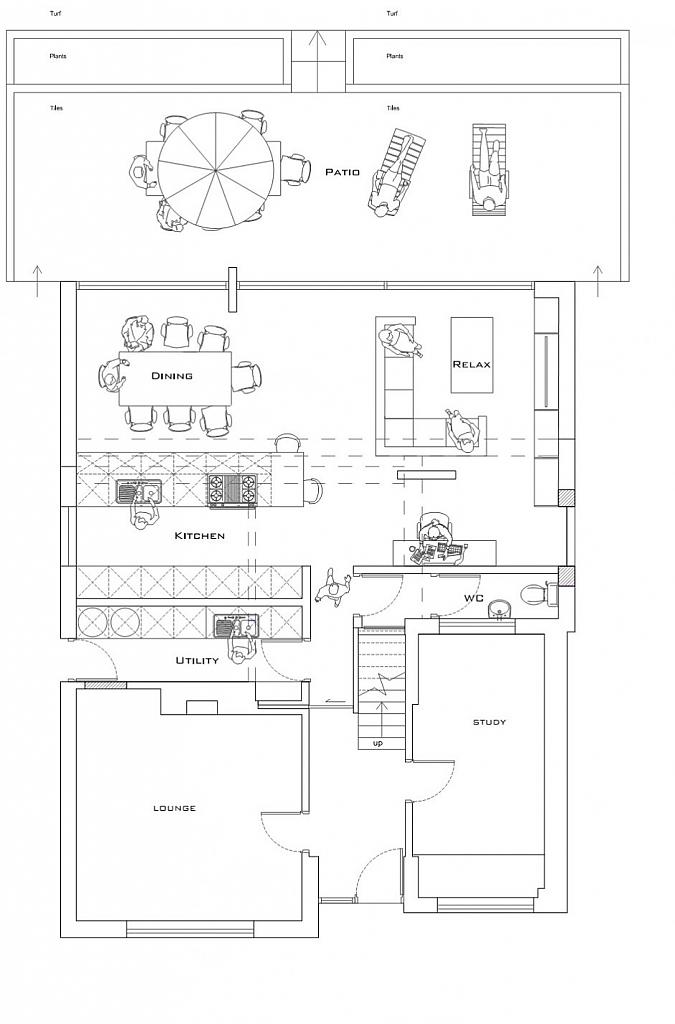 План первого этажа дома Medic's House
