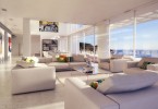Дизайн интерьера гостиной в белых тонах