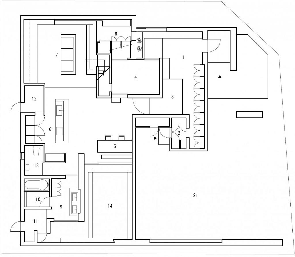 План схема Дома Тишины в Шиге