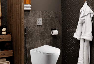 инсталляция в интерьере ванной