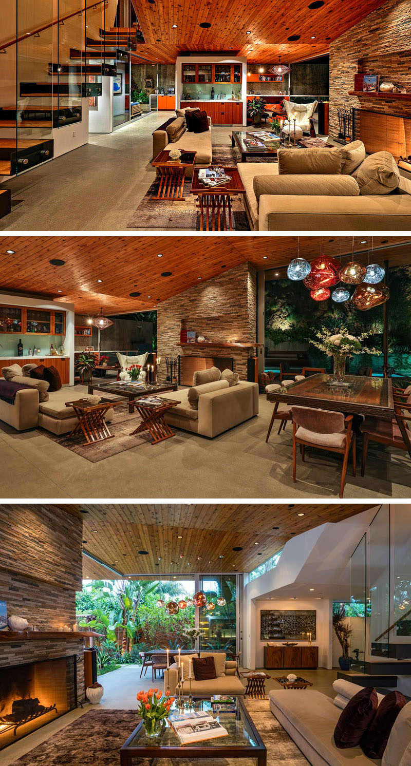 Интерьер деревянного дома в стиле модерн в США: комнаты