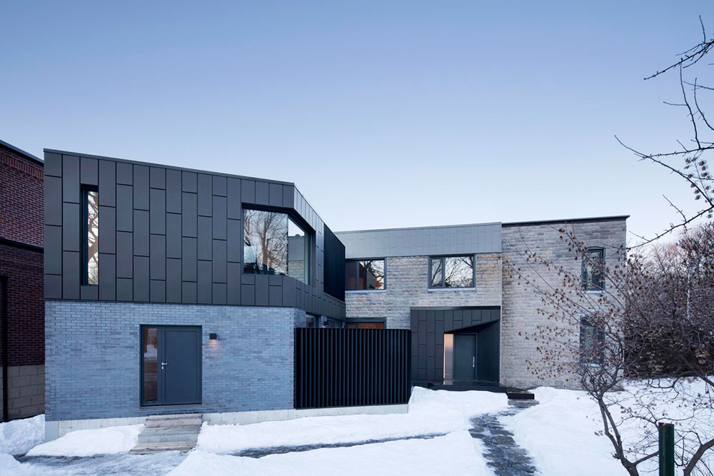 Красивый современный дом в Монреале, Канада: экстерьер