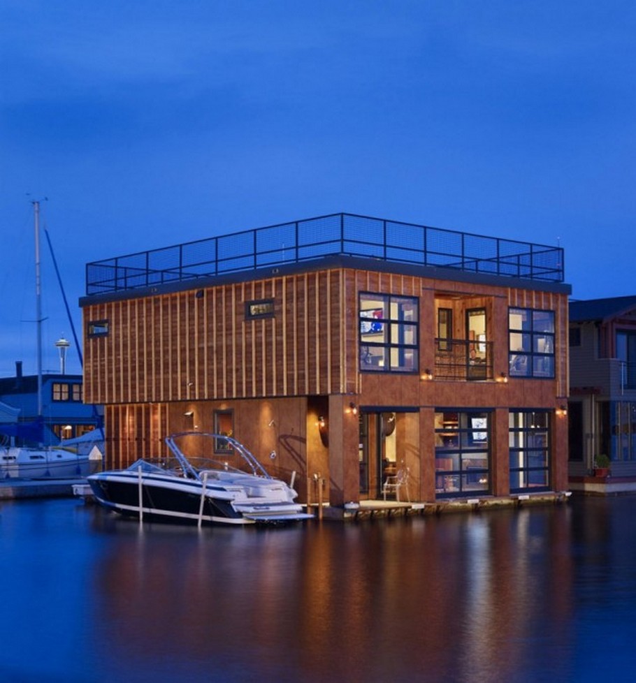 Дизайн уникального плавающего дома от Designs Northwest Architects