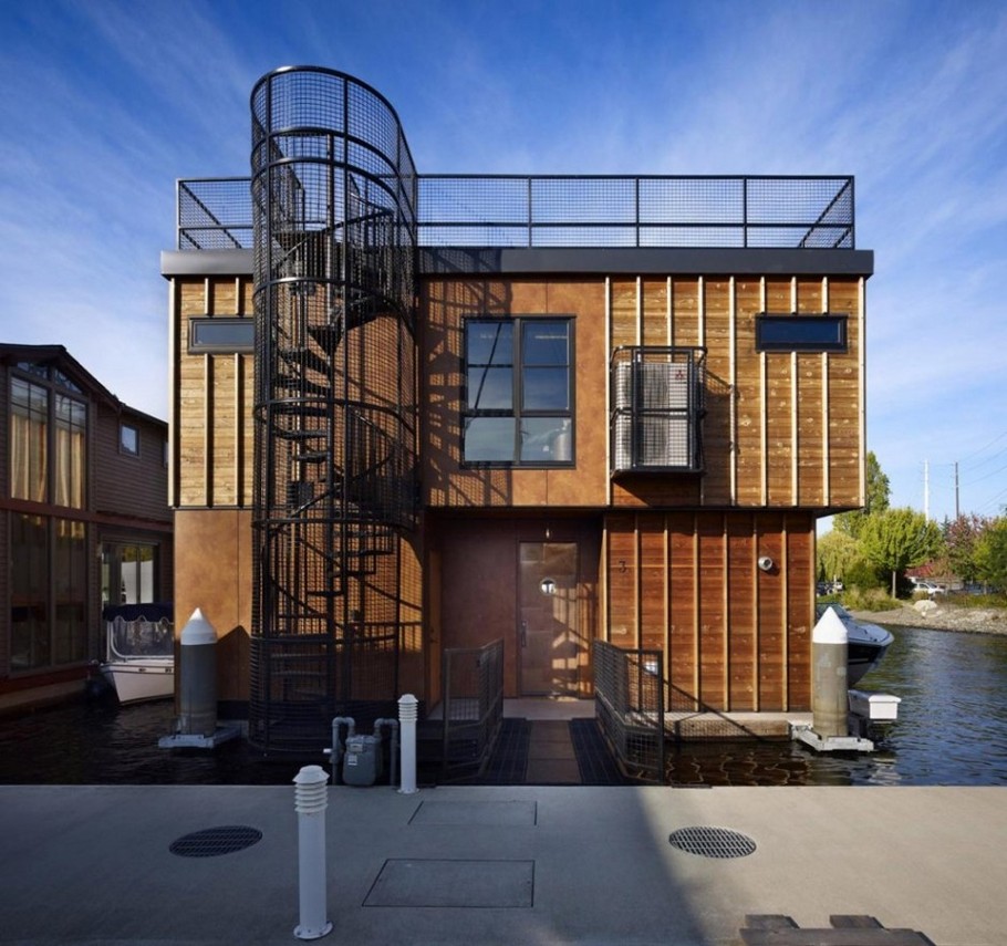 Экстерьер плавающего дома от Designs Northwest Architects