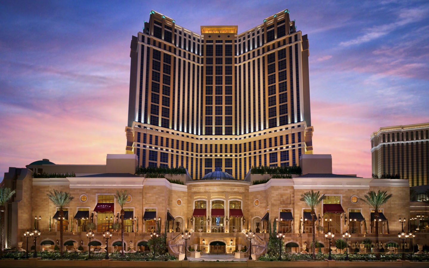 Роскошный отель Palazzo на Las Vegas Strip.