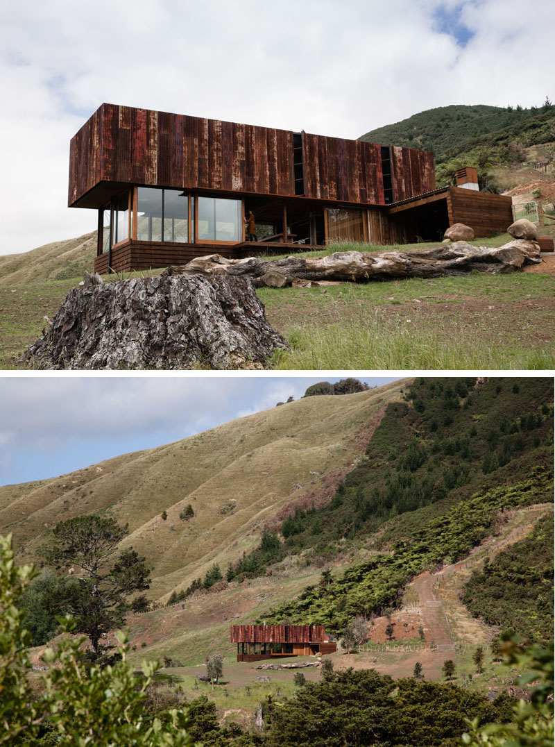 Необычные проекты домов: особняк на полуострове Коромандел в Новой Зеландии