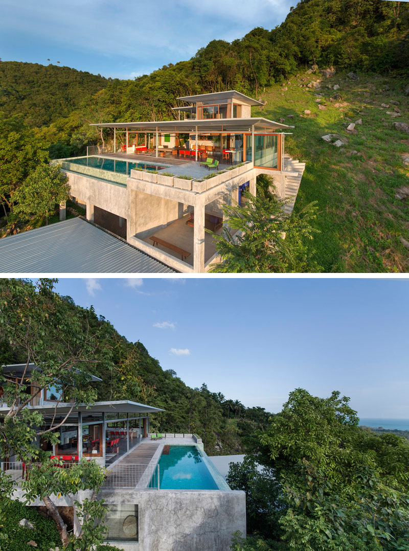 Необычные проекты домов: пятиэтажный дом на острове Самуи в Тайланде