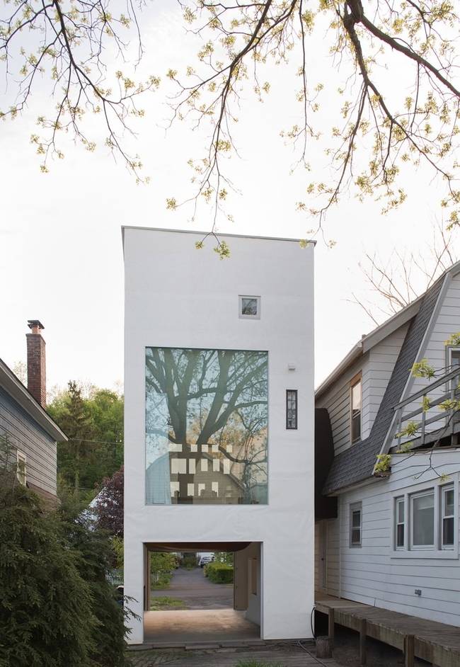 Дизайн тонкого дома в Нью-Йорке