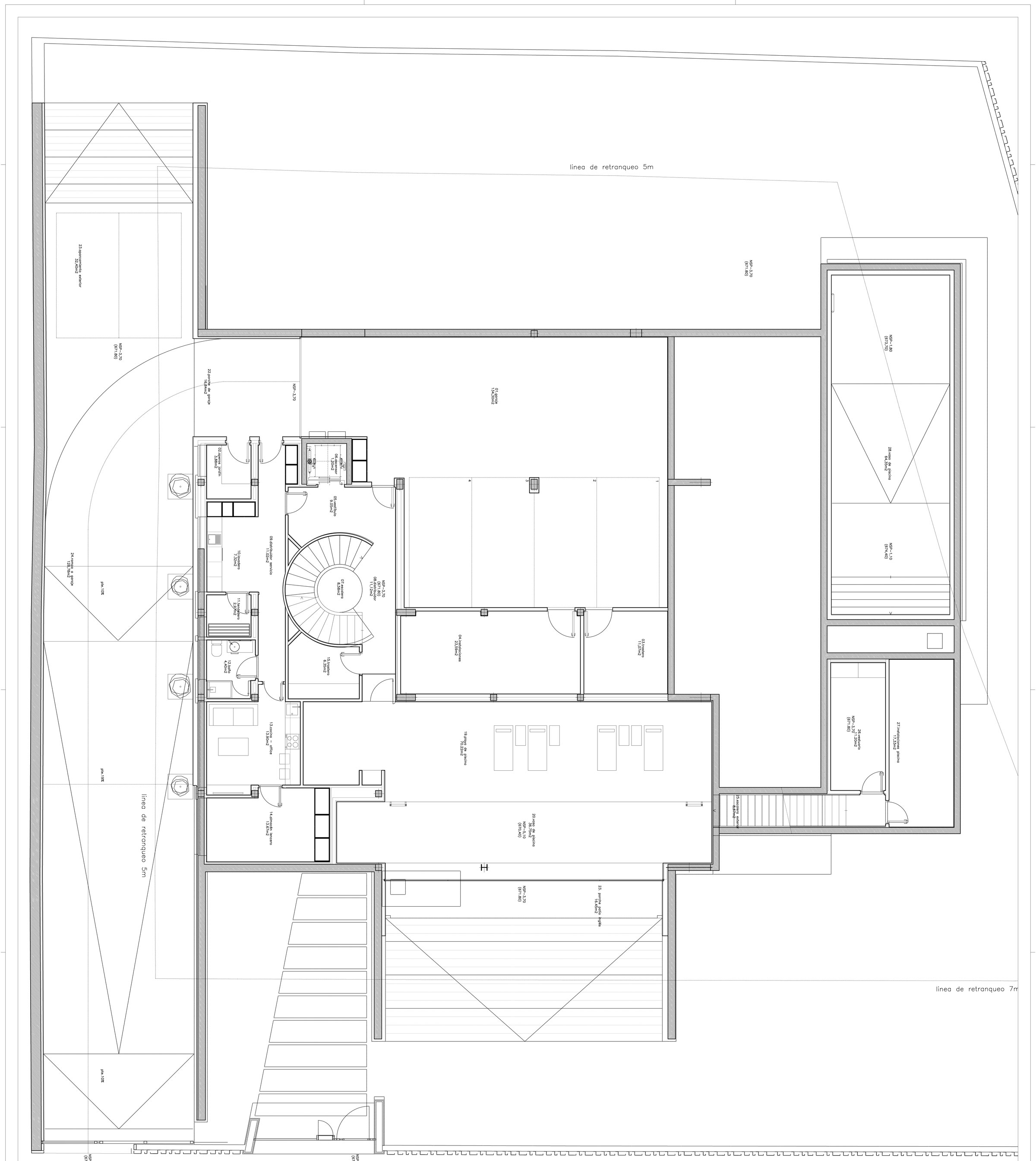 План схема частной резиденции Park House