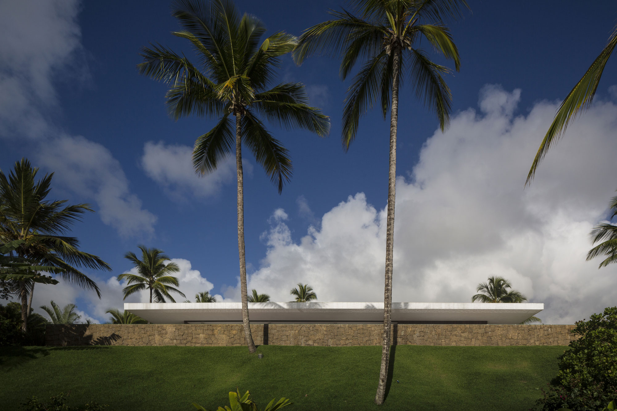 Проект небольшого каскадного домика Txai House среди пальмовых зарослей