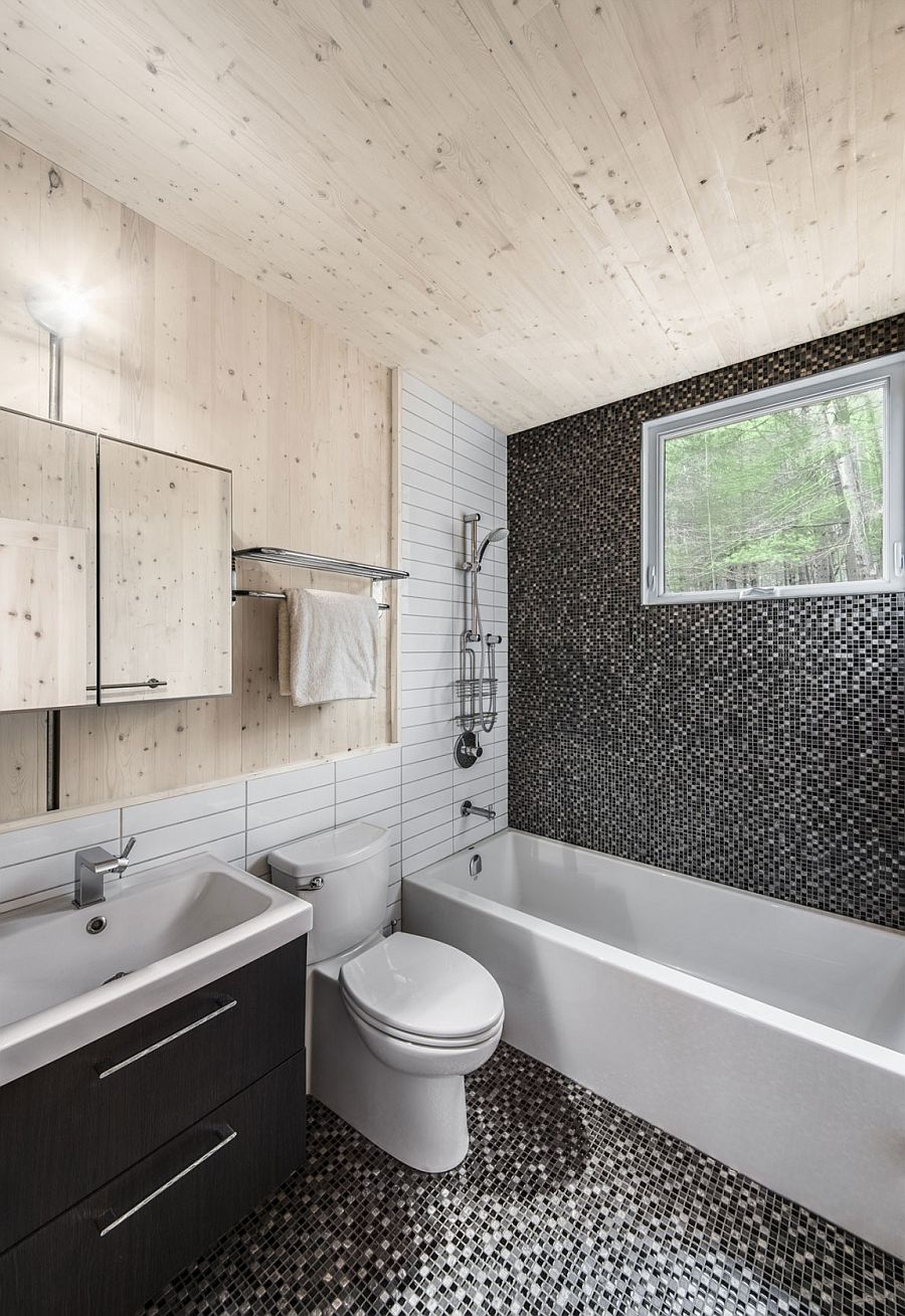 Резиденция Cross-Laminated-Timber в Канаде - ванная комната