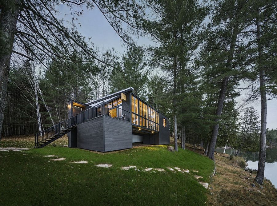 Экстерьер резиденции Cross-Laminated-Timber в Канаде