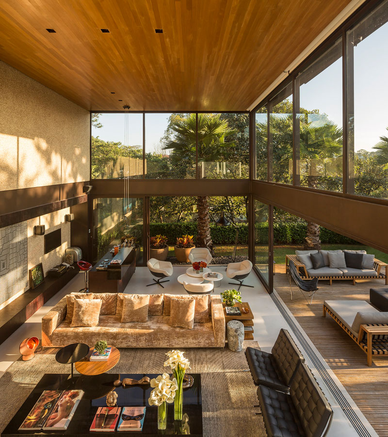 Роскошный интерьер дома в Сан-Пауло, Бразилия: внутри дома