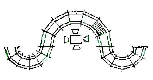 Схема круглой перголы