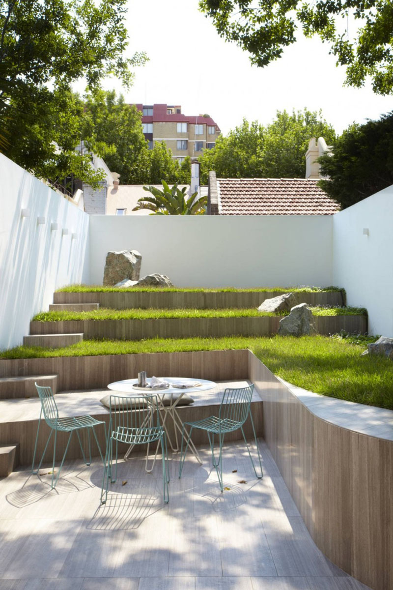 Интересные идеи для сада: использование террас зрительно увеличило площадь сада