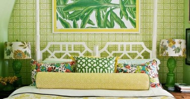 Дизайн интерьера спальни в тропическом стиле