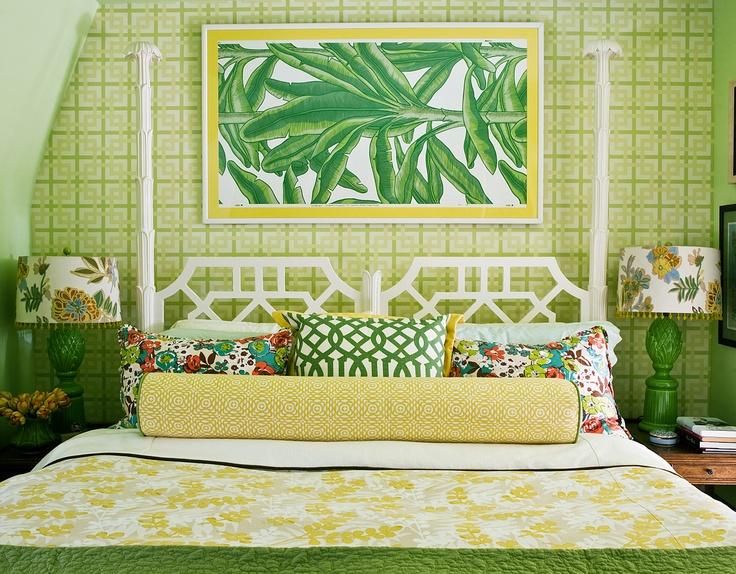 Дизайн интерьера спальни в тропическом стиле