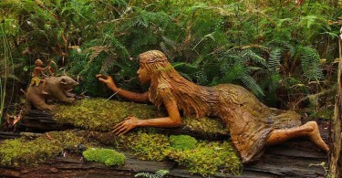 Деревянная скульптура Бруно Торфса