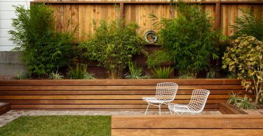 Ландшафтный дизайн: деревянные ящики для сада