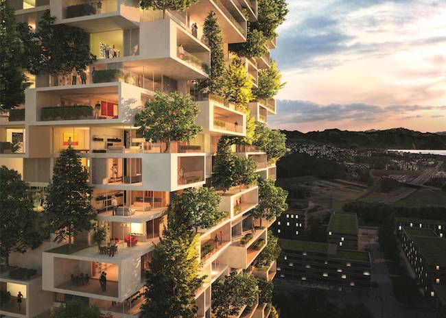Зелёная архитектура: дом с вертикальным озеленением